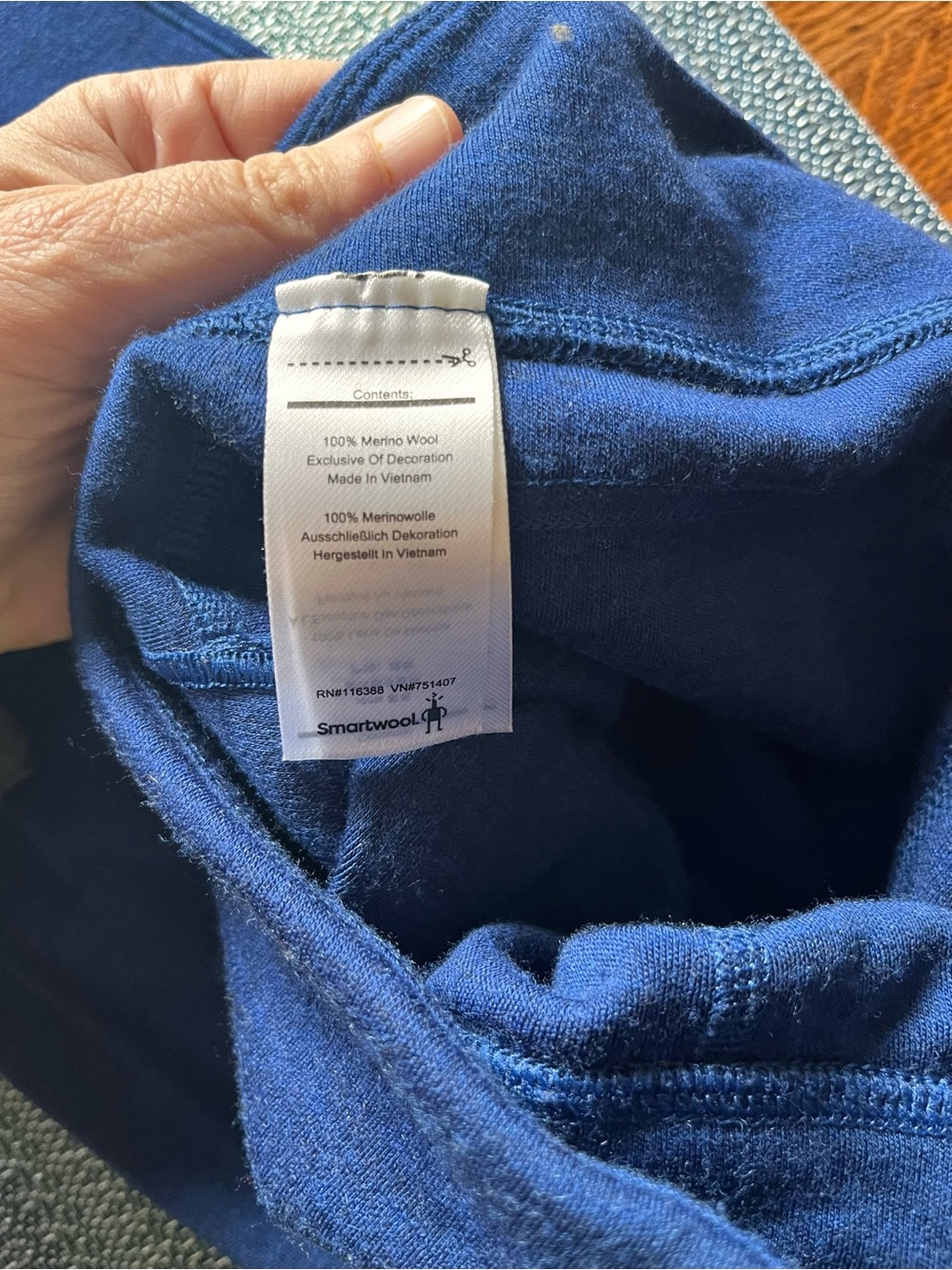 Smartwool Women’s 100% Merino Wool 250 Base Layer Leggings Blue Small - Picture 8 of 9